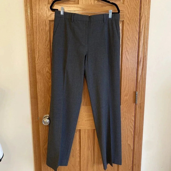 Gap Straight Fit Favorite Trouser Stretch Size 12 Charcoal Gray Y2K 90s - Picture 1 of 6